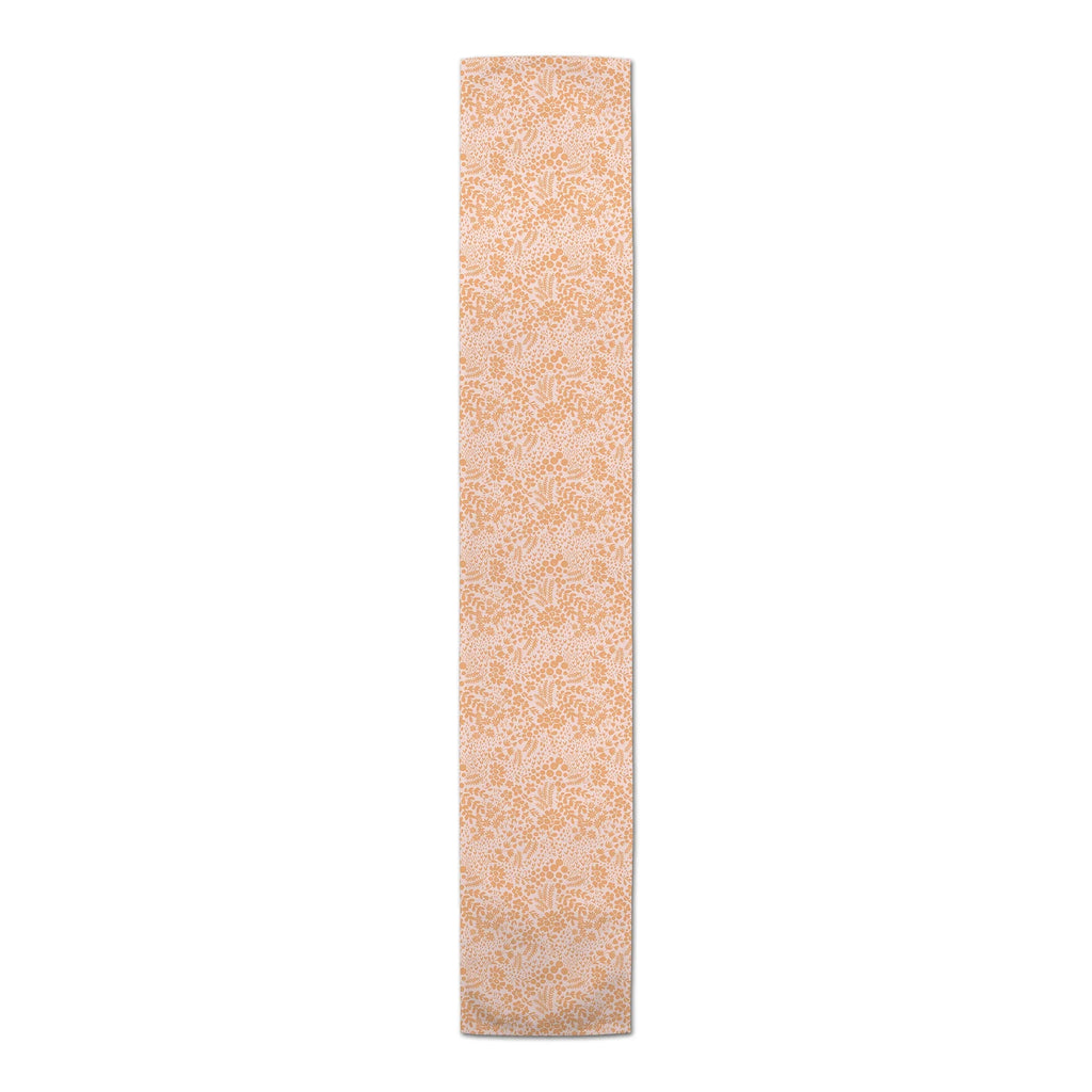 16 Dainty Floral 90 Orange Cotton Table Creative Runner x Products Twill