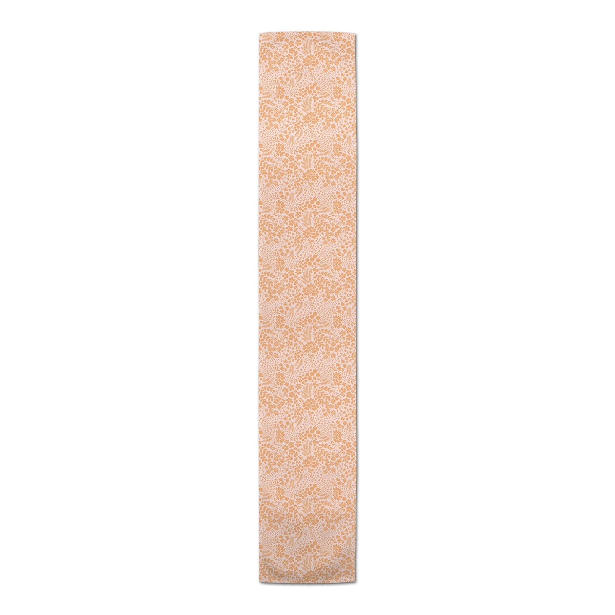 16 Dainty Floral 90 Orange Cotton Table Creative Runner x Products Twill