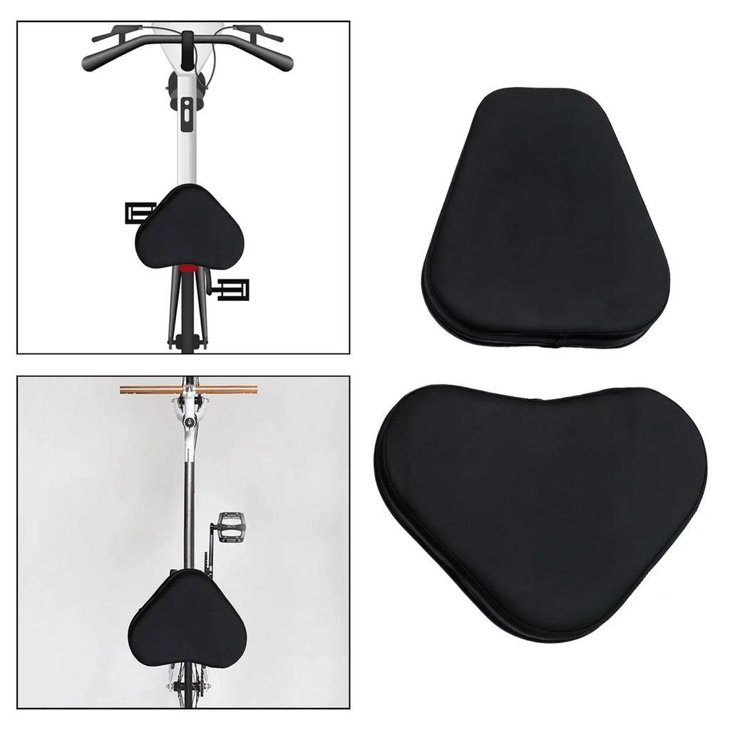 Exercise Bike for Seat 16cm with 12cm Saddle Black Bike Support Back Cushion Road Cover Mountain