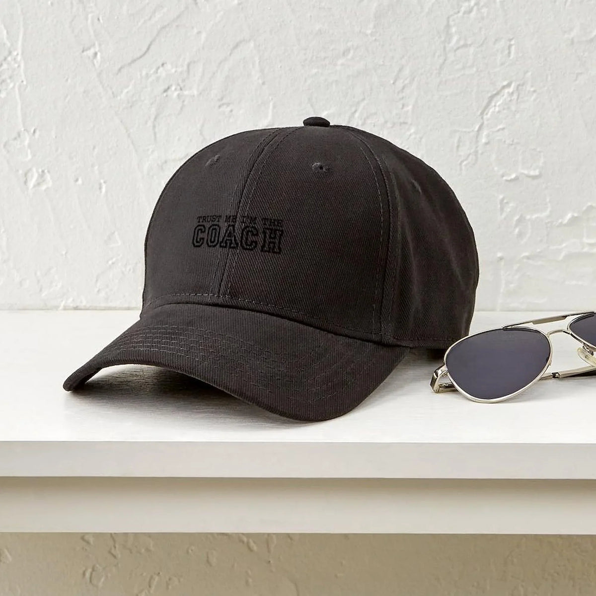Hat - Trust Me Printed Coach - Baseball Cotton The Adjustable CafePress I'm Canvas Cap Black Black