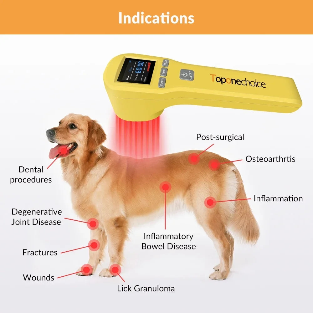 Relief,for Therapy 650nm 808nm,Cold Device,for Animal,Handheld Toponechoice Dog Laser Pain Cat