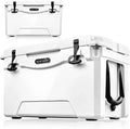 Cooler Travel SereneLife Heavy-Duty Cooler Lightweight Portable (White) W/ Box Quart Handles Ice 50