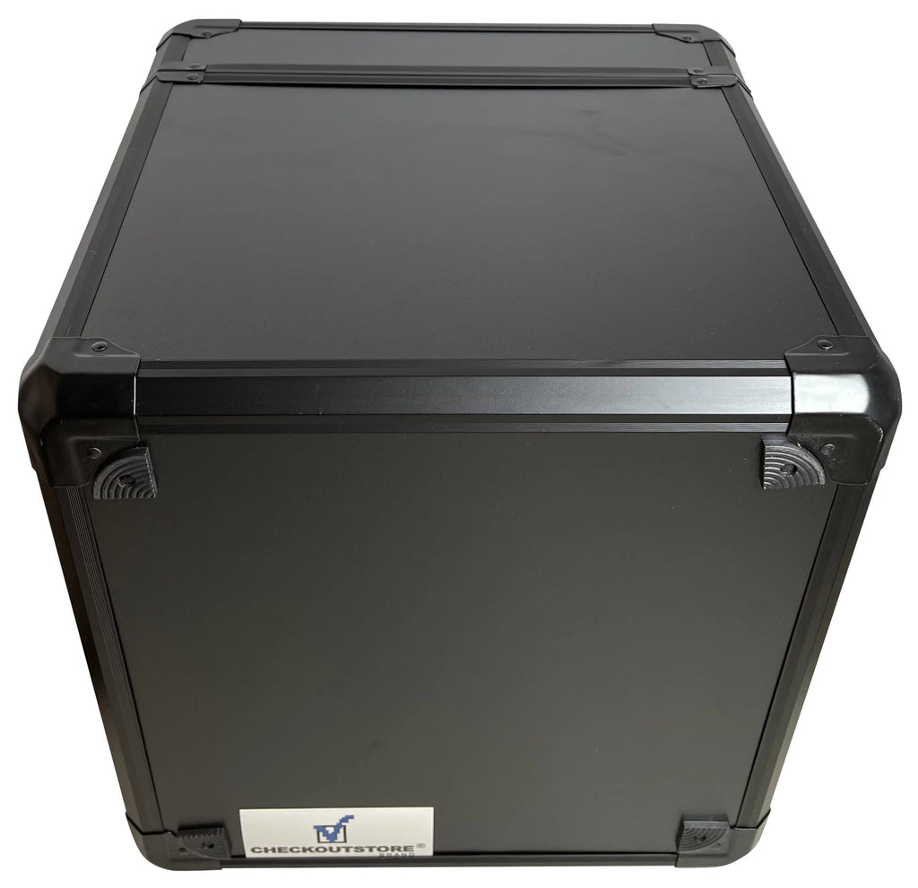 LP CheckOutStore Box Limited Storage Records) Aluminum (Holds 100 Vinyl 12" Black Record