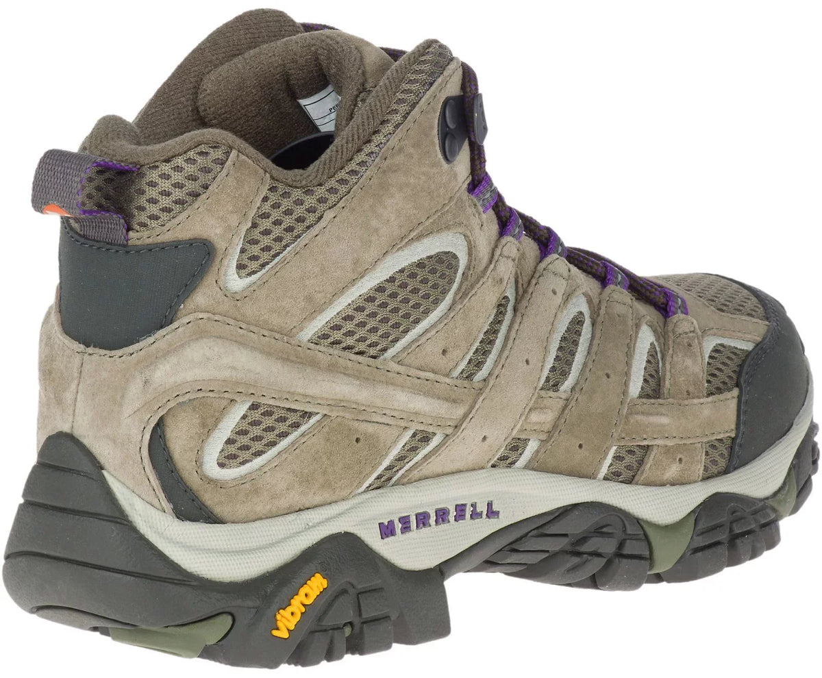 Wide Ventilator Moab Women's Merrell Hiking 9 Mid Shoes, Olive, 2 dimension