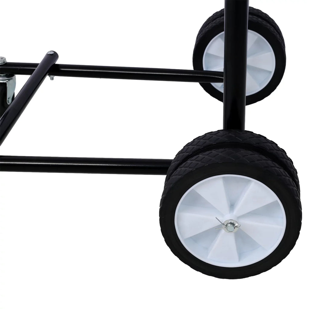 Boat Outboard Steel Easy Stand, with Wheels Capacity, and Mobility 315lbs Garage for Storage Perfect for Maintenance Motor -
