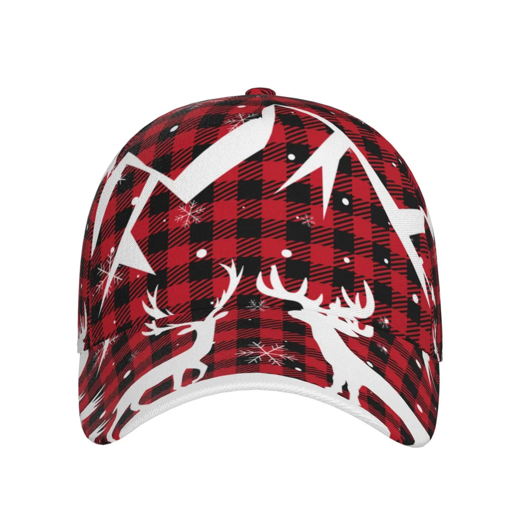 Activities Seasons All Dad exterior Plaid) Balery and Workouts Cap Adjustable Running Hat(Christmas for Baseball Buffalo dimension