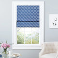 Total Shade, Blackout Trellis Indigo Home Montague Roman Exclusive 31"x64",