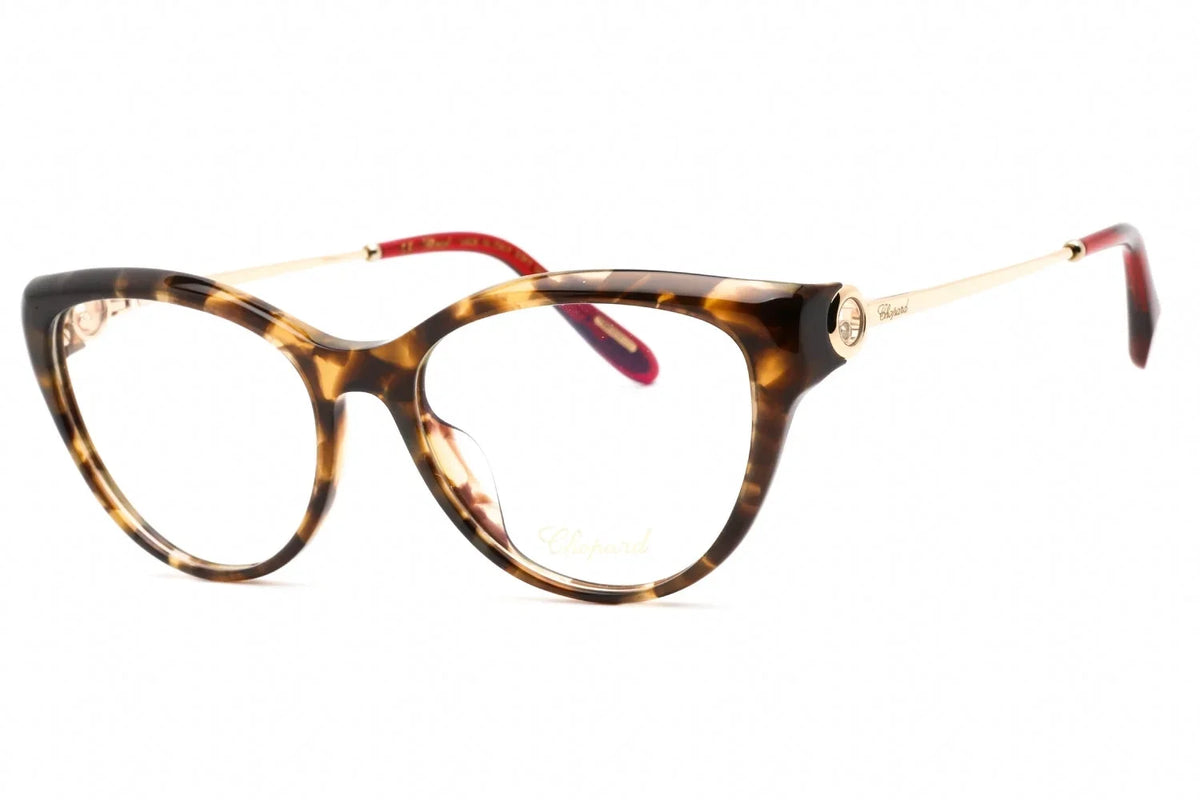 Chopard Plastic Frame Women's VCH323S 9AJY Eyeglasses Brown Havana
