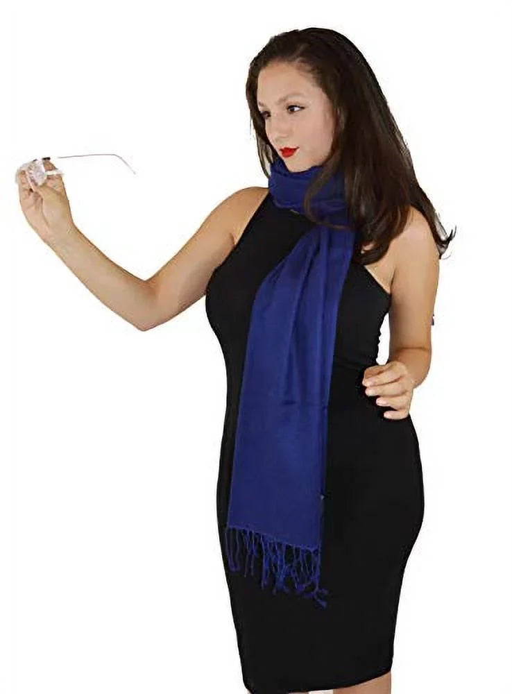 Shawl/Cashmere/Cashmere Scarf/Pashmina Scarf/Wool/Silk Scarf/Scarves/Shawl/Shawls/Stole/Wrap/Pashmina (Inky Navy)