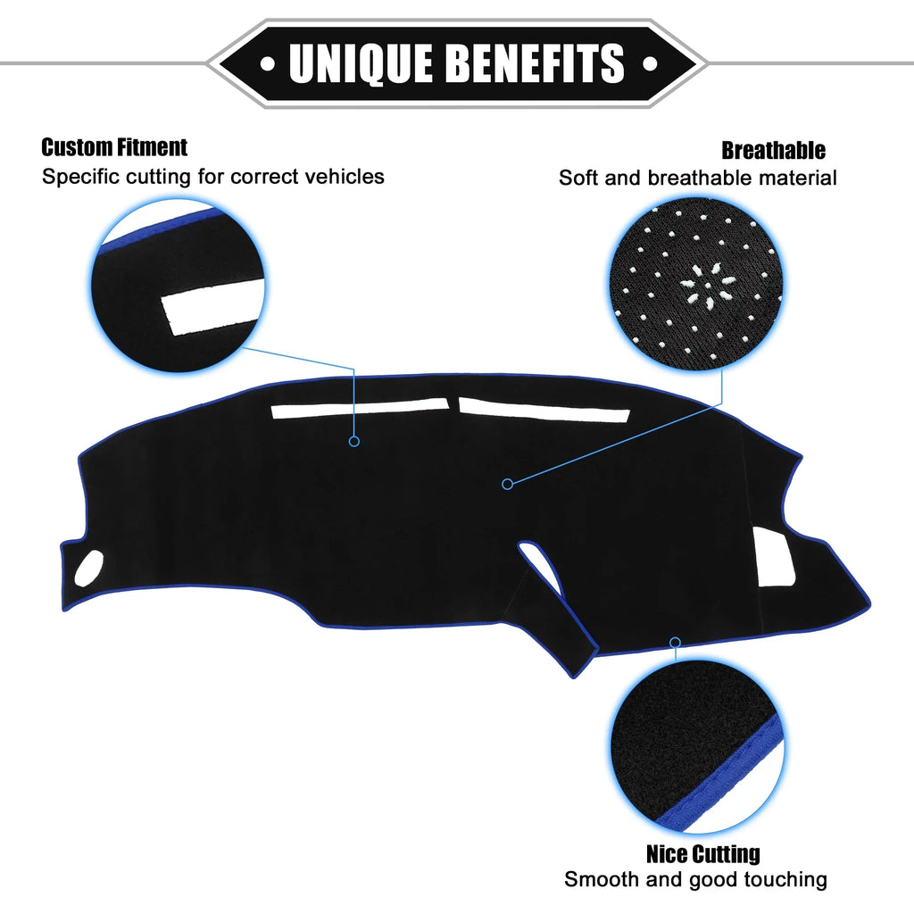Cover Protective Black Bargains Polyester F150 for Blue Center 1999-2003 Car Mat Unique Console Dashboard