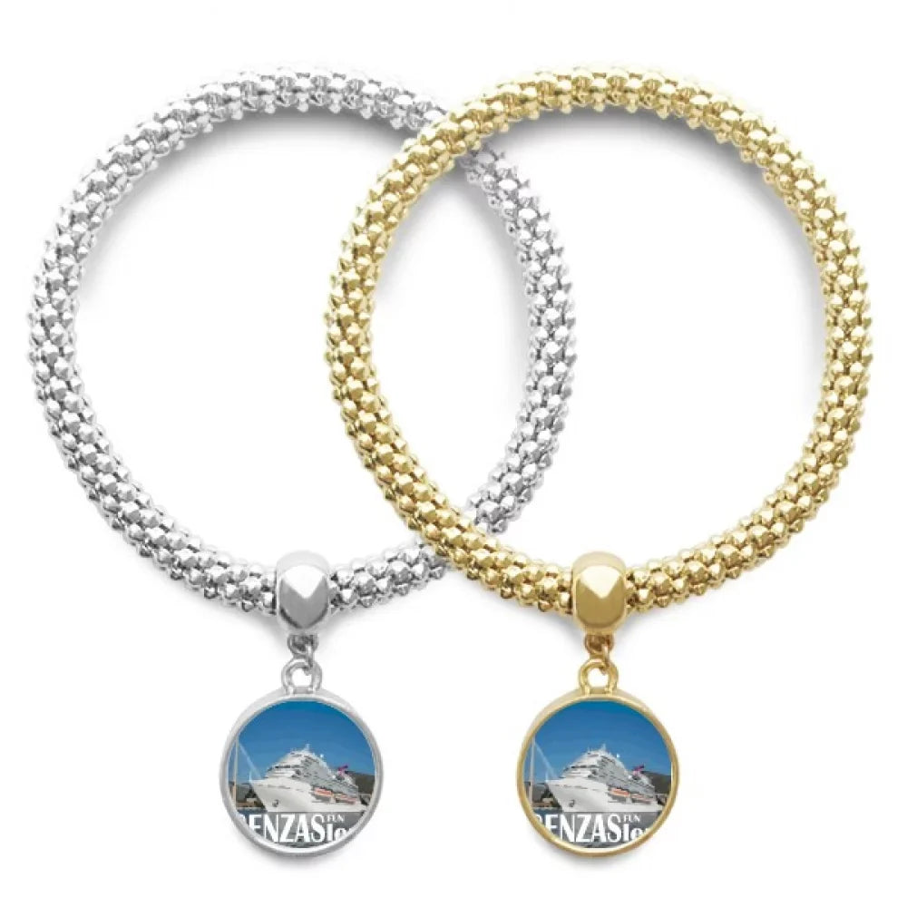 Bracelet Pendant Lover Chain Jewelry Cruise Giant Couple Bangle Luxury Ship Poster