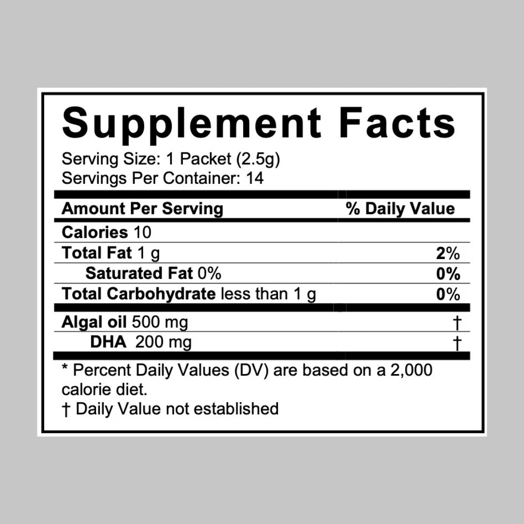 Coromega, 60ct Vegan Oil DHA, Omega-3, Orange, Algal