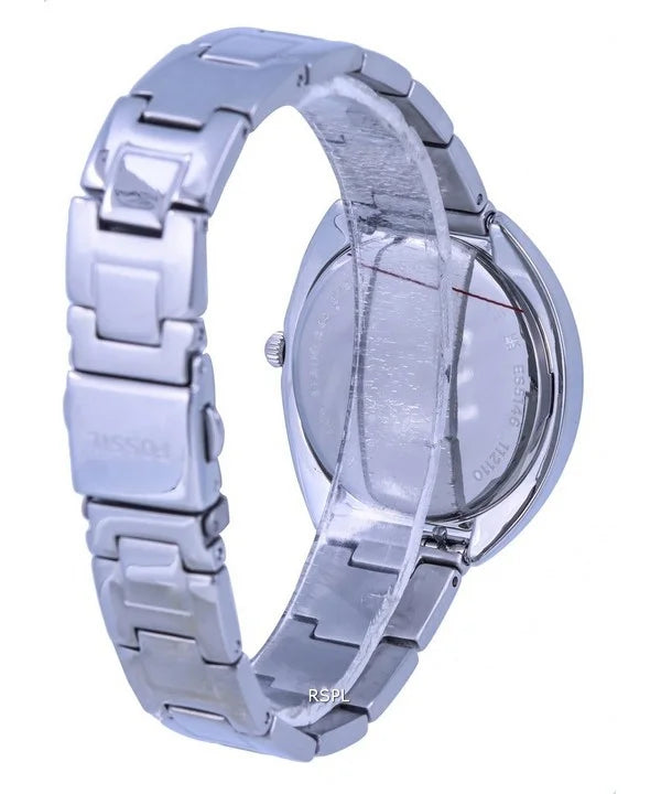Black Crystal Quartz Womens Rose Watch, Fossil Gabby Gold Dial Tone Accents