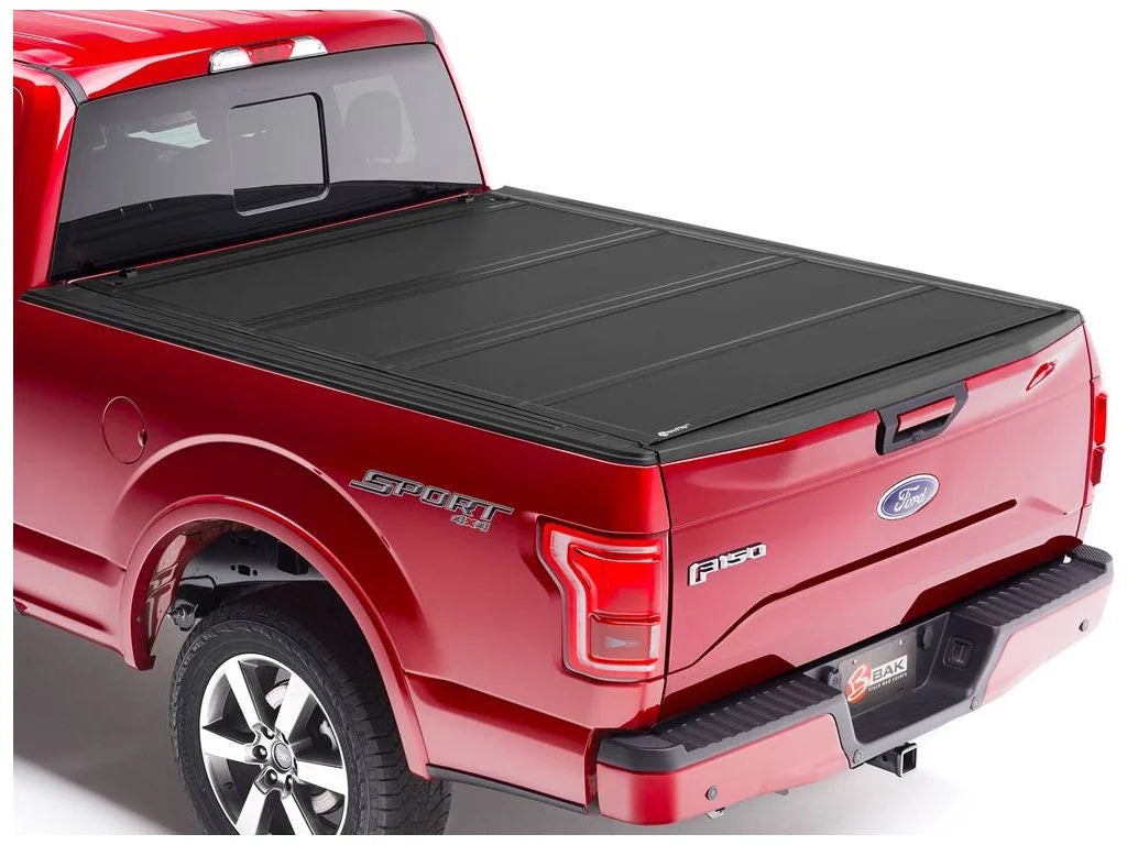 448327 2020 Bed Hard 2015 RealTruck with | (78.9") Bed F-150 Tonneau Compatible | BAK - BAKFlip MX4 Truck 6' Cover 7" Folding by