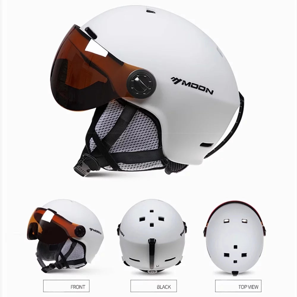 Windproof Skateboard Gear MOON Cycling Skiing Safety - Winter Snowboard Helmets