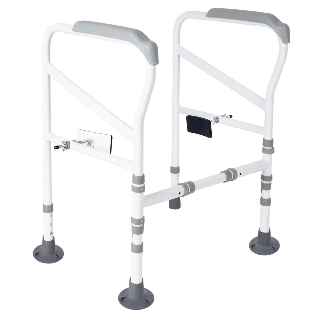for Frame, Support Toilet Rails Elderly, Aid with Disabled, Safety Fit Toilet Non-Slip Standing Free-Assembly, Handles Adjustable Toilet Toilets Large All Safety Toilet for Mats,