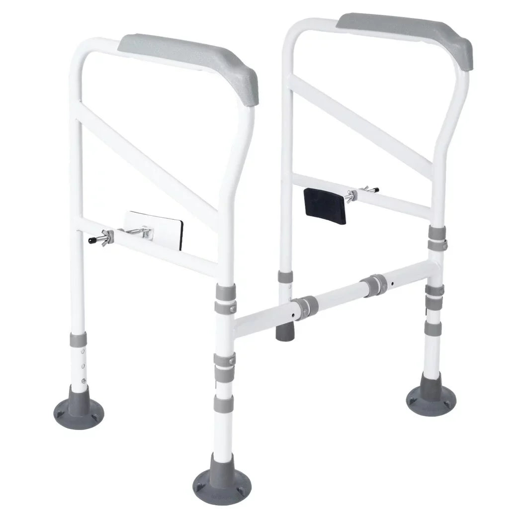 for Frame, Support Toilet Rails Elderly, Aid with Disabled, Safety Fit Toilet Non-Slip Standing Free-Assembly, Handles Adjustable Toilet Toilets Large All Safety Toilet for Mats,