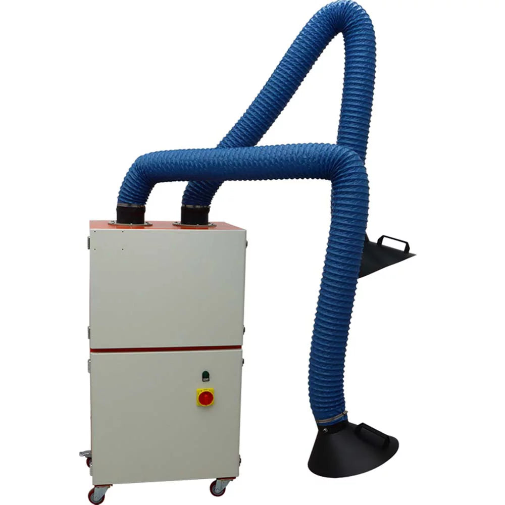 220V Smoke INTBUYING Purifier Dual Fume Extractor Welding Arm Mobile