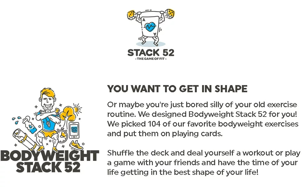 (Bodyweight Cards: Bodyweight Muscle. Video Exercise Fat Needed. Fitness Instructions 52 by Playing Expert. Build Card No Burn Game. Pack) Designed Included. a Workout Stack Mega Military Equipment