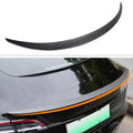 '- Carbon Lip Tesla Spoiler Rear For Fiber) 2023 3 Trunk 2017 (Matte Wing Model