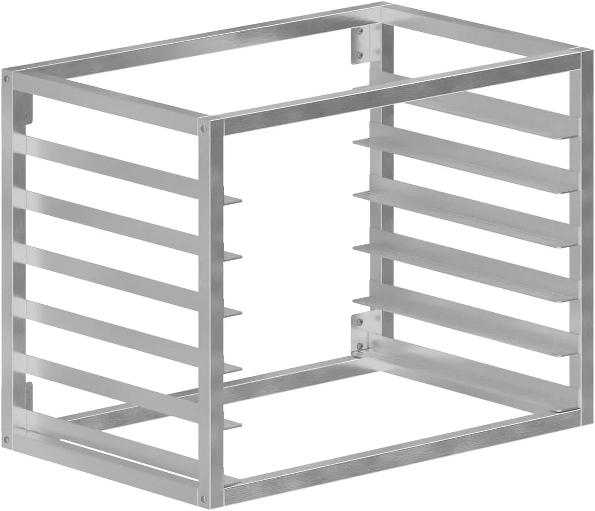 Rack 6 28" x Pan x Wall - Mounted 21". Fits Pans. Full-dimension Sheet Sheet/Bun 18"