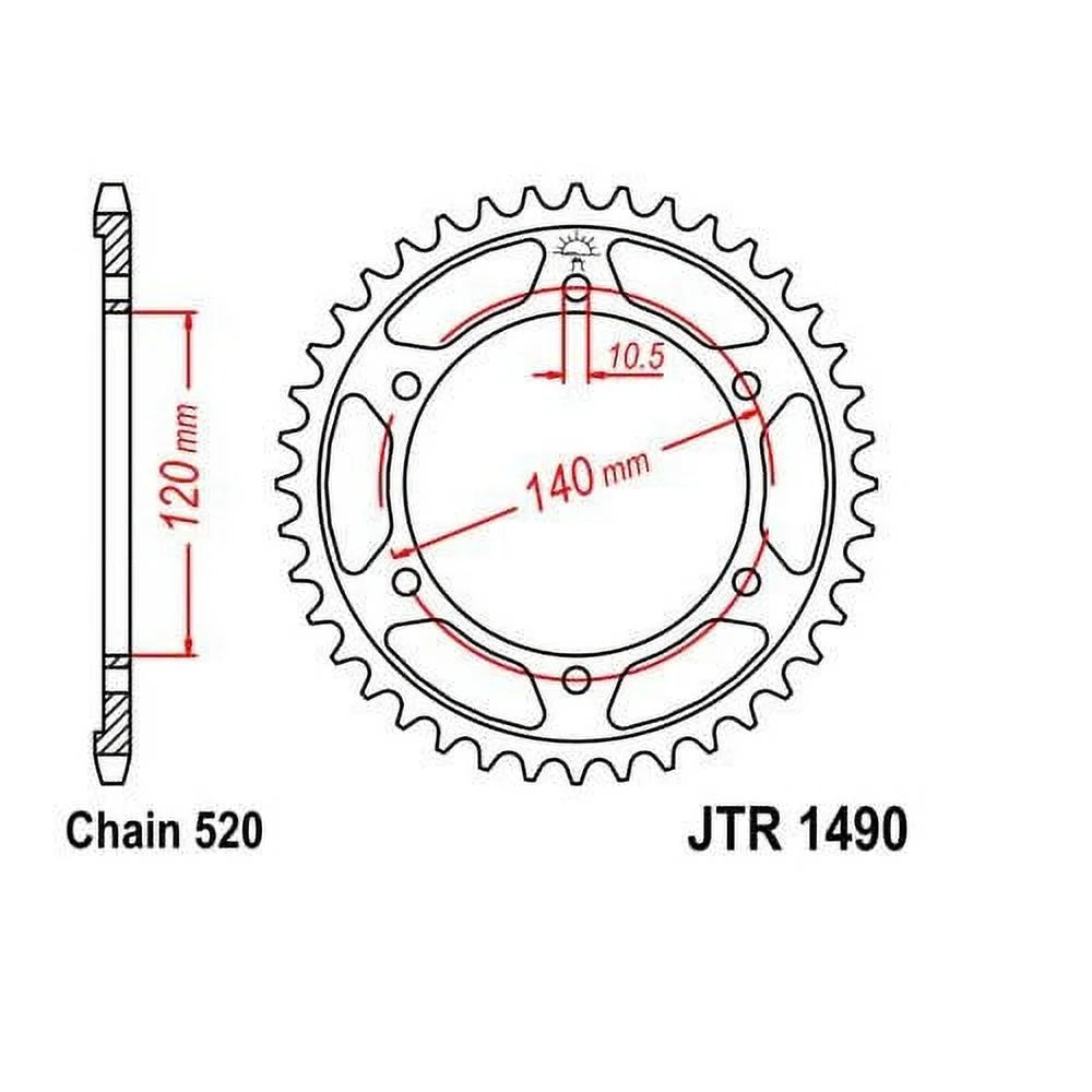 Steel Street SUZUKI 42T GSX-R600 Rear Sprocket for 1997 JT