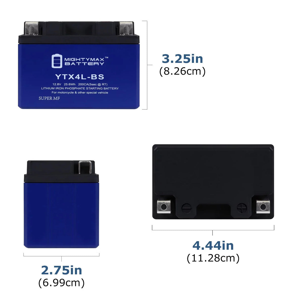 with Compatible Battery Replacement - 20 Sea-Doo Lithium Pack 97-01 GS YTX4L-BS