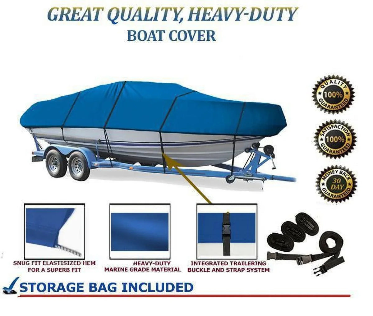 1990 C/T grade for BLUE, BOAT 16 PROCRAFT C/160 GREAT PIKE COVER Compatible HUNTER