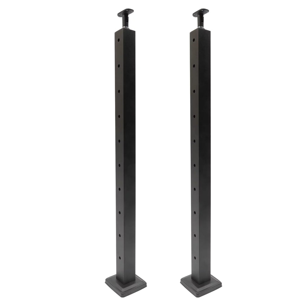 Cable Pre-Drilled Post System Steel Square Concrete Sides Level Deck Two Railing Stainless Wood Railing for Post Level Cable Fence 36''x2''x2''