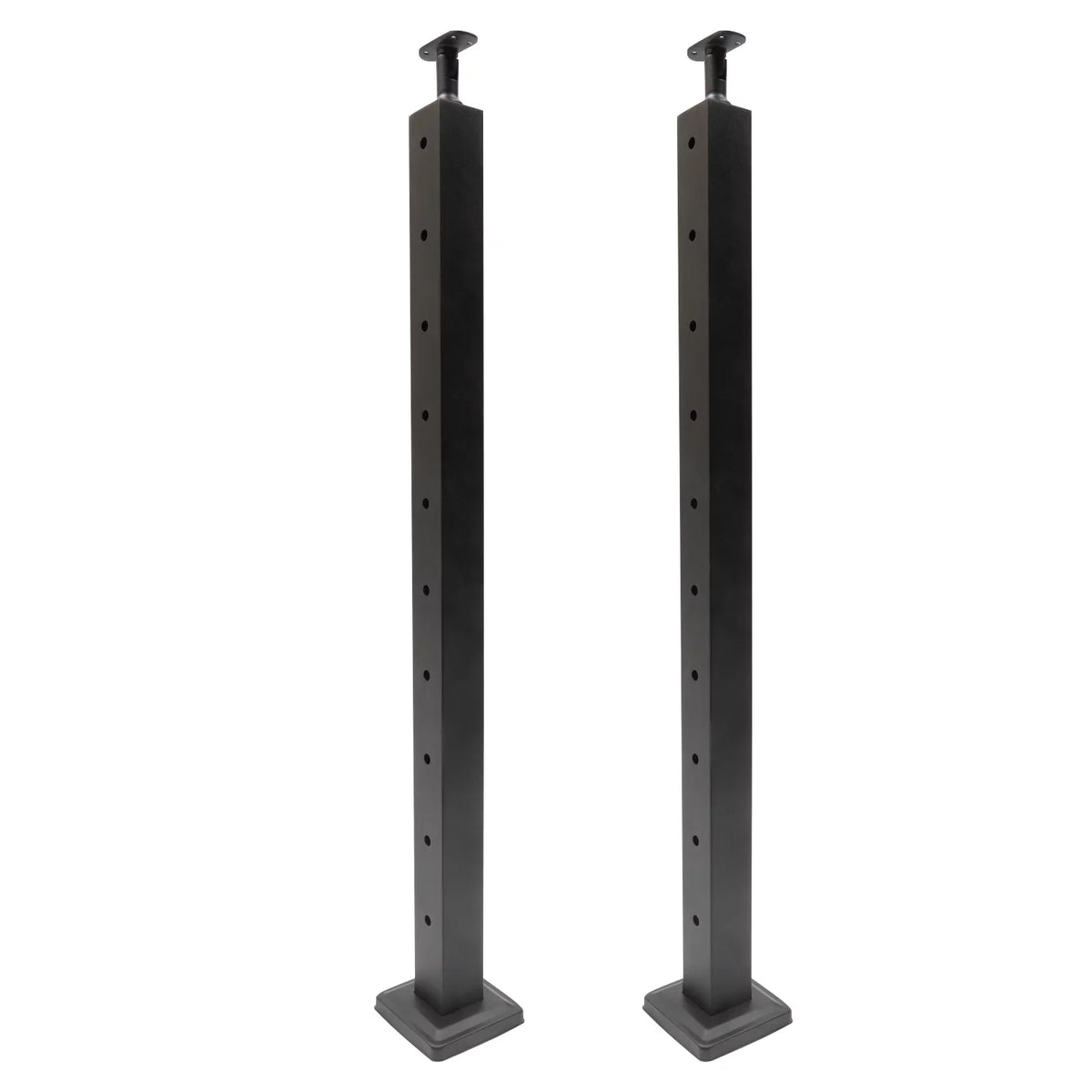 Cable Pre-Drilled Post System Steel Square Concrete Sides Level Deck Two Railing Stainless Wood Railing for Post Level Cable Fence 36''x2''x2''