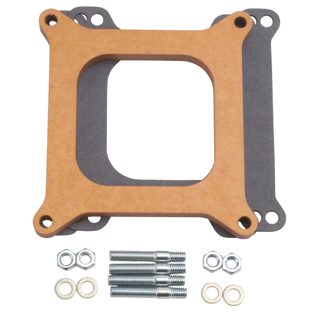 Laminate Edelbrock Holley Carburetor Open in Spacer Wood 1/2 8724 Edelbrock