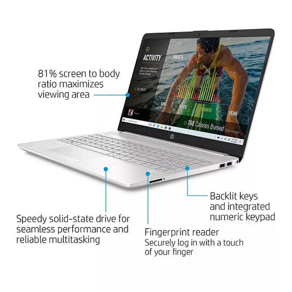 256GB Backlit HDMI 15.6" 4-Core i5-1135G7 8GB Intel 10 Silver NVMe Graphics WiFi Windows RJ45 Laptop SSD AC Xe Pro Webcam BT w/RE HD Keyboard Iris USB-C Touchscreen 2022 PC DDR4 HP Accessories