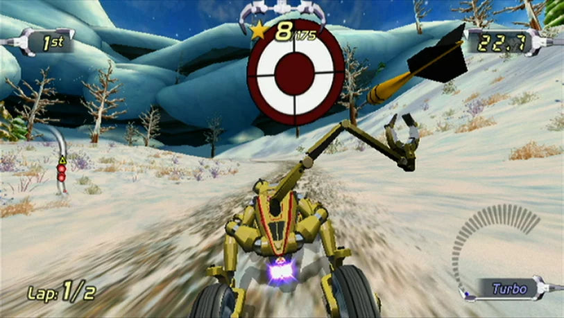 '- Excitebots: Nintendo Wii Racing Trick