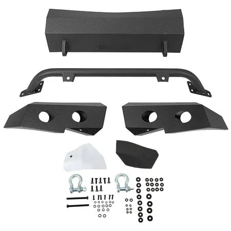 Fit Bar Coated D-Rings Powder 1500 for Steel w/ 2009 2010 Kojem Bumper Winch 2011 Chevy Plate -2 2012 2008 Silverado Front Packages 2007-2013 Push