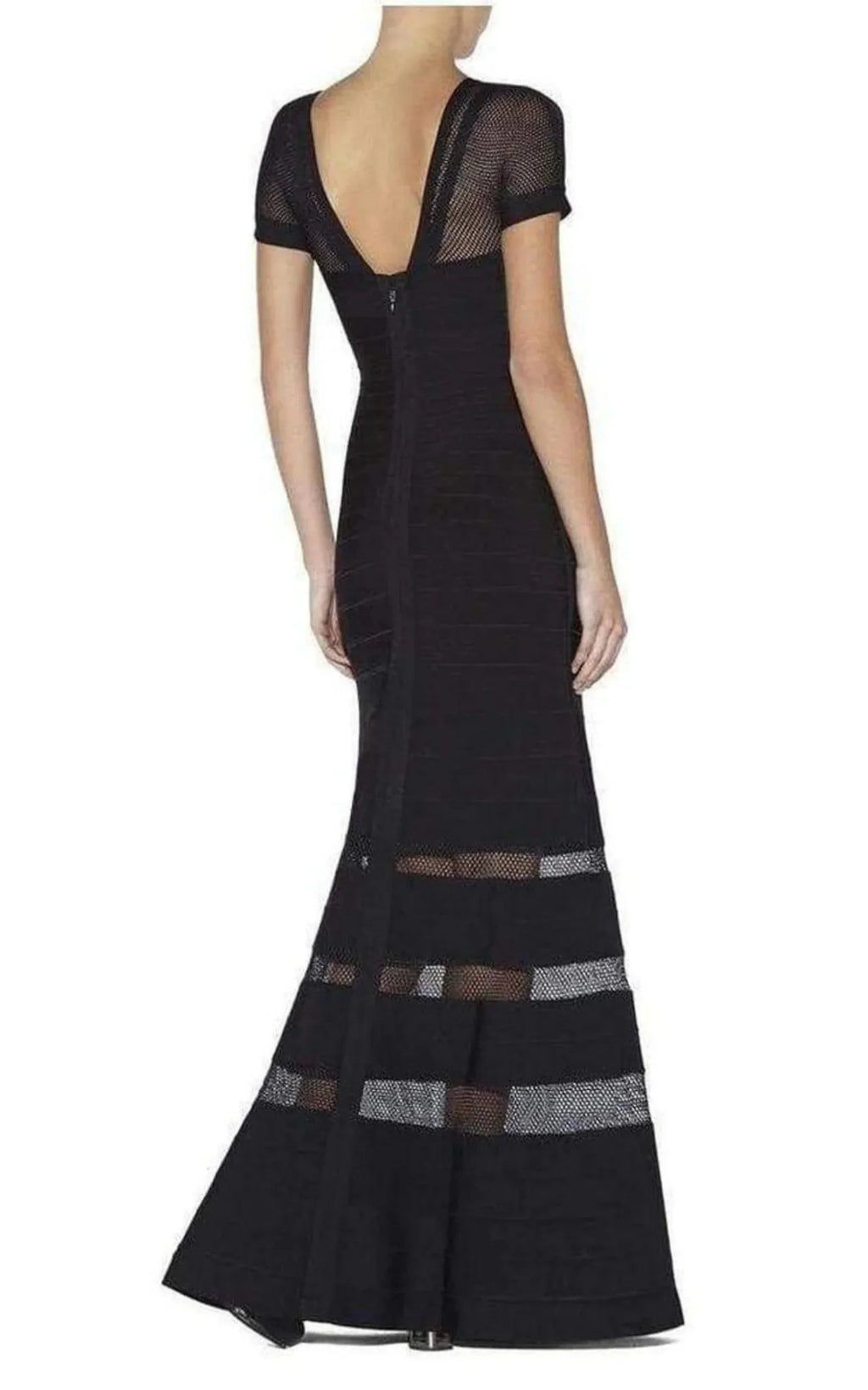 Crochet Stitch Detail Gown Multi Gweneth