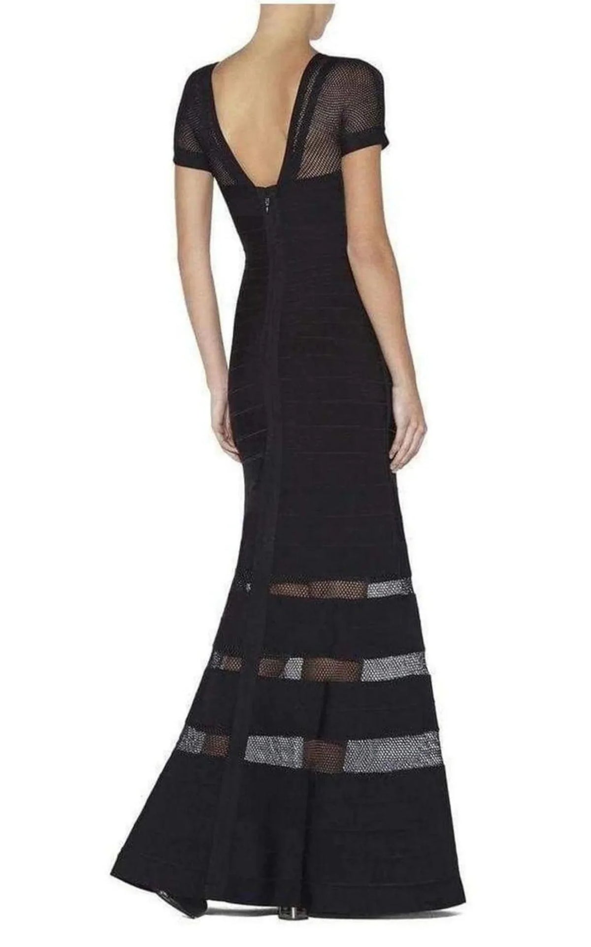 Crochet Stitch Detail Gown Multi Gweneth