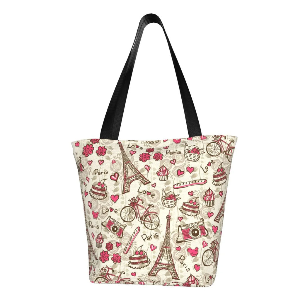 Handbags Hobos Bag,Shoulder Bag Capacity Tote Women'S Large Shopping Lukts Vintage Paris Bag