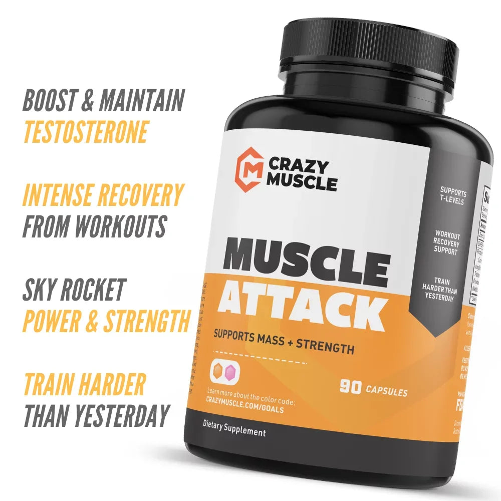 Capsules Muscle 90 - Keto Muscle Muscle DHEA Crazy Attack: Building by Supplement with