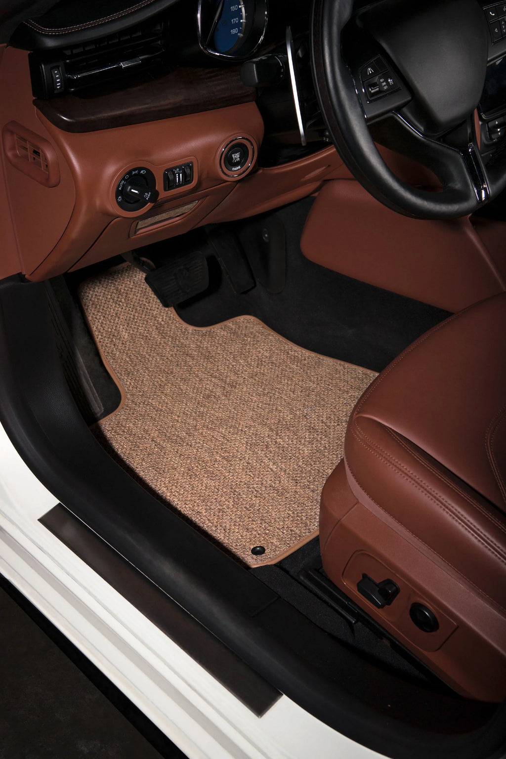 Seat GGBAILEY Down) for Cargo Fit (w/ All-climate Carpet Explorer Mats, Mat 2019 Textile™ Beige 2016, Car Rear Large Custom - 2018, 2017, 2015,