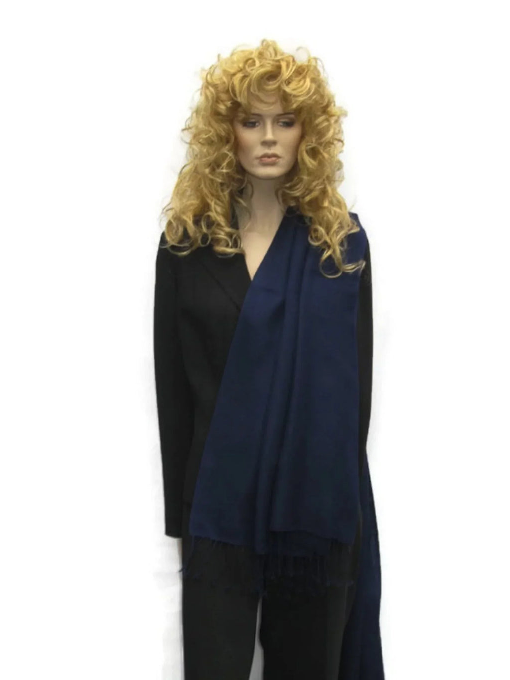 Shawl/Cashmere/Cashmere Scarf/Pashmina Scarf/Wool/Silk Scarf/Scarves/Shawl/Shawls/Stole/Wrap/Pashmina (Inky Navy)
