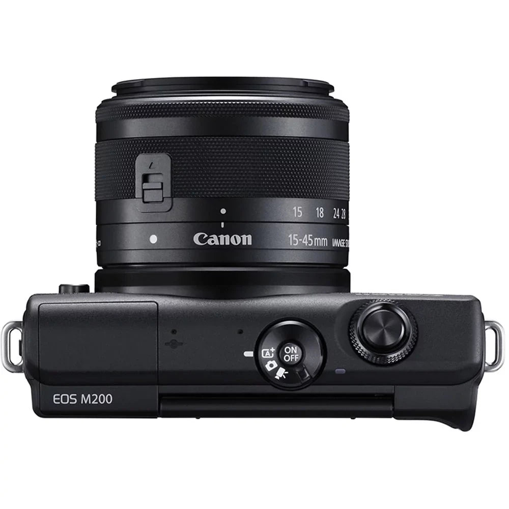 Filter Canon M200 15-45mm Lens with Mirrorless EOS Camera (Black) Bundle Digital