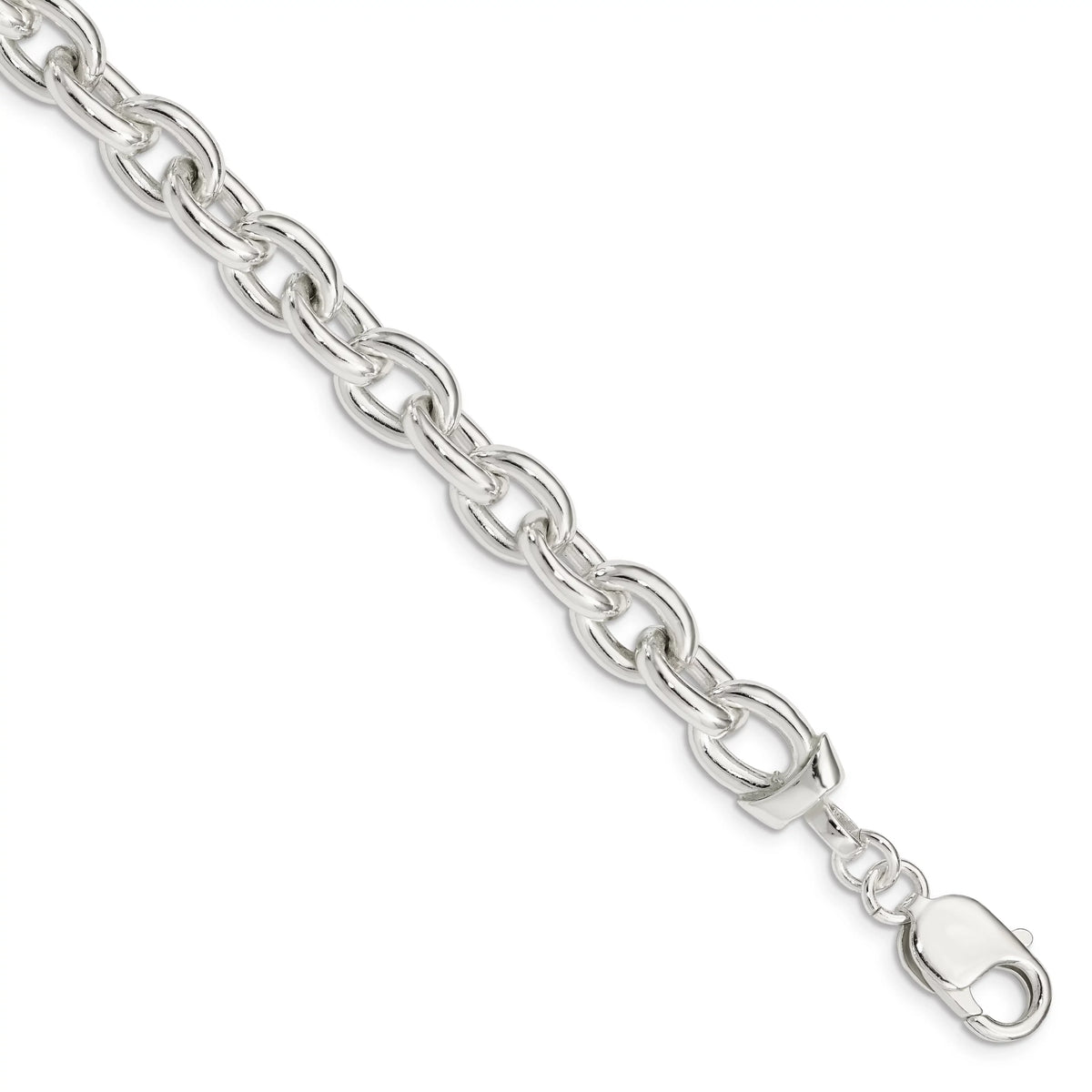 Fancy Sterling Link Silver QG1553 wristband