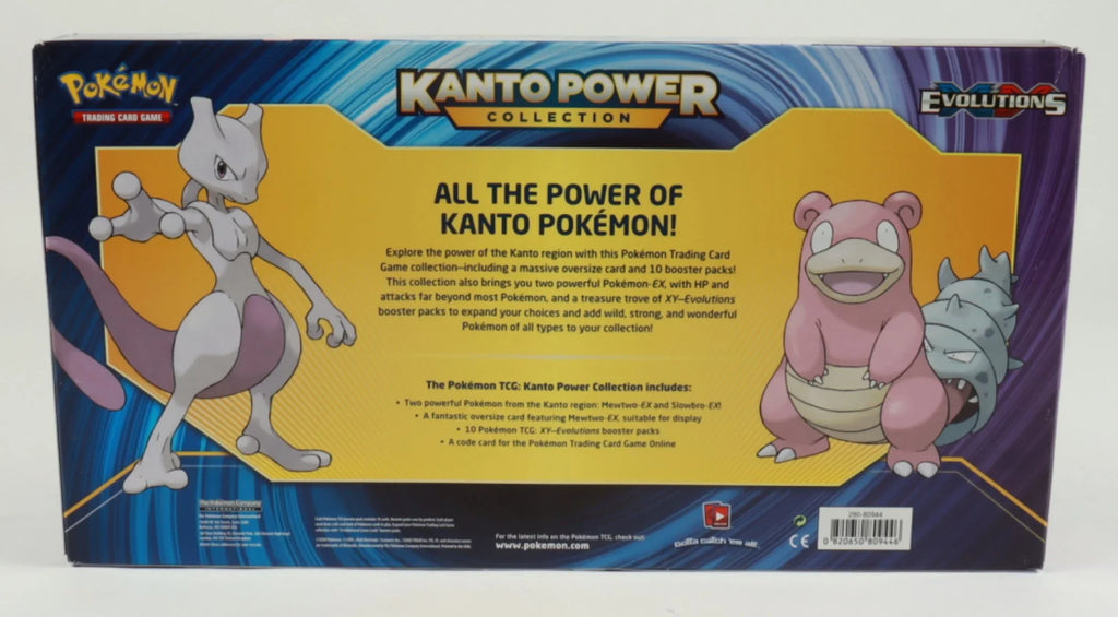and Power Card Mewtwo-EX Collection Slowbro-EX Pokemon Kanto Trading Games