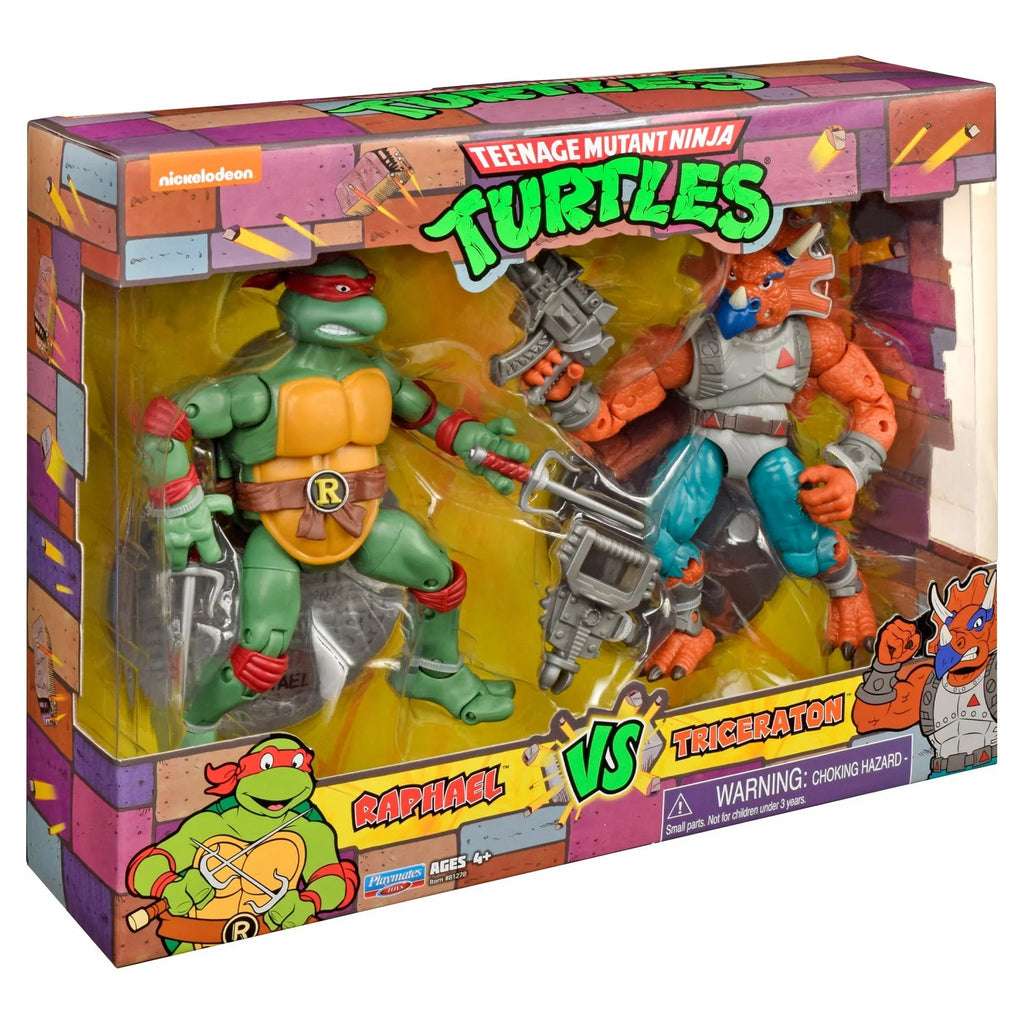 Turtles Action Mutant Tricereton Figure Raphael vs. Teenage Ninja Set