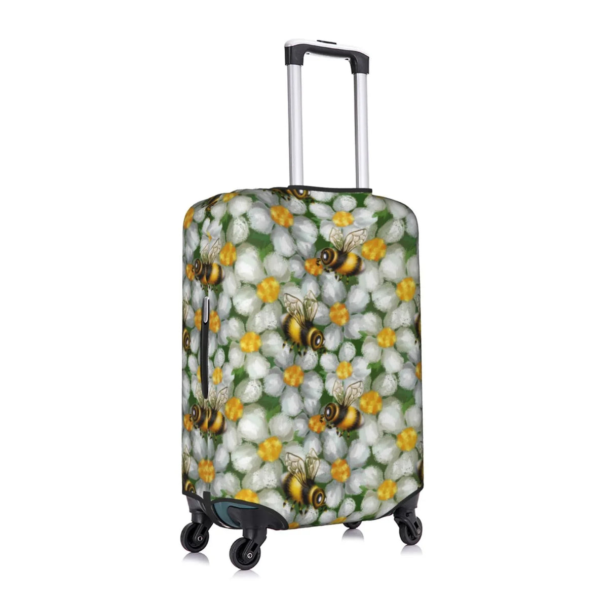 Suitcase And Flower Protector- Cover Suitcase Luggage Bees Kll Cover