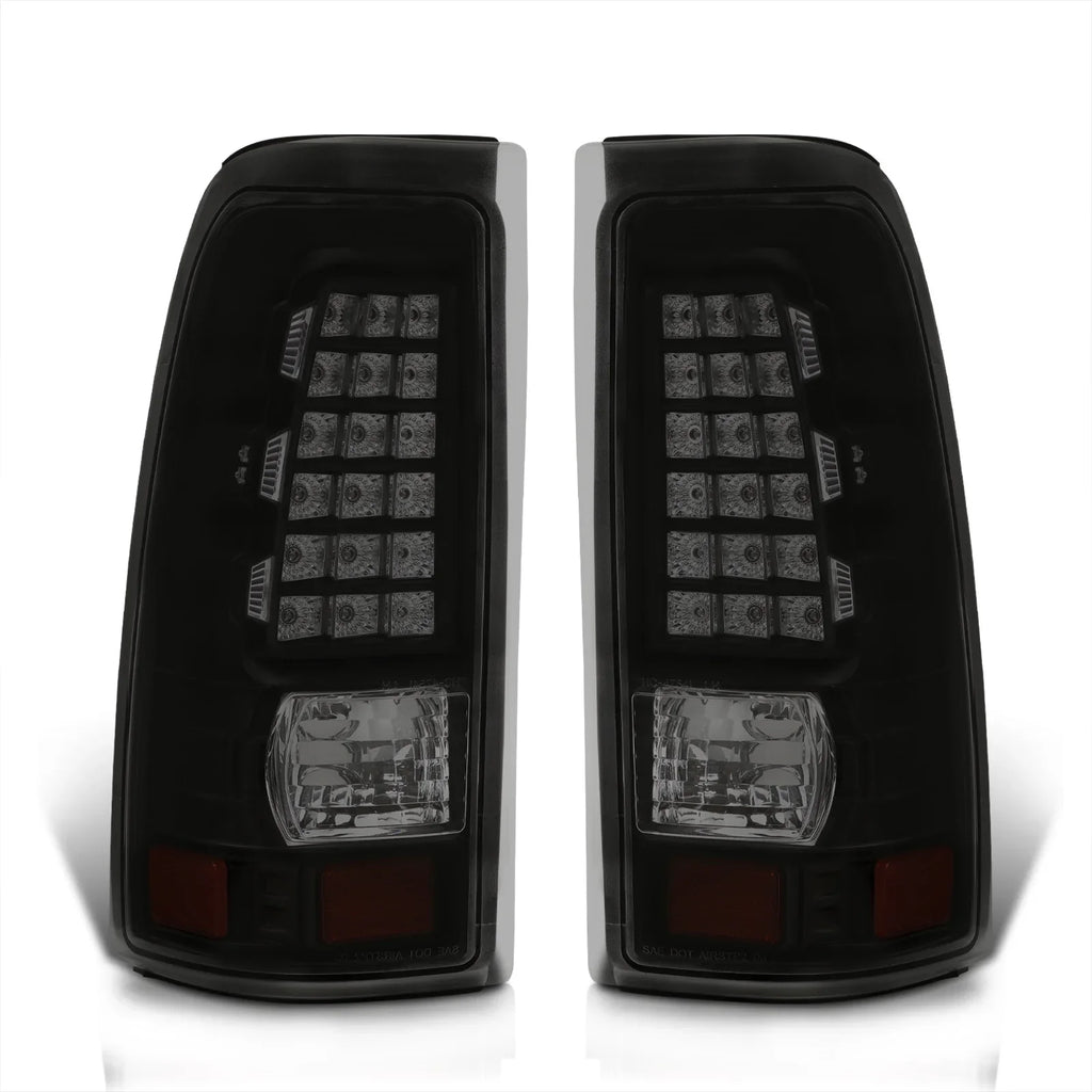 Lights Tail Silverado Compatible/Replacement Housing 1999 2001 Smoked Distributors Fleetside Pair GMC Signal Black 2006 2000 Lamps For Driving Sierra 2005 AJP Stop 2003 2002 Chevy Brake Lens 2004 LED