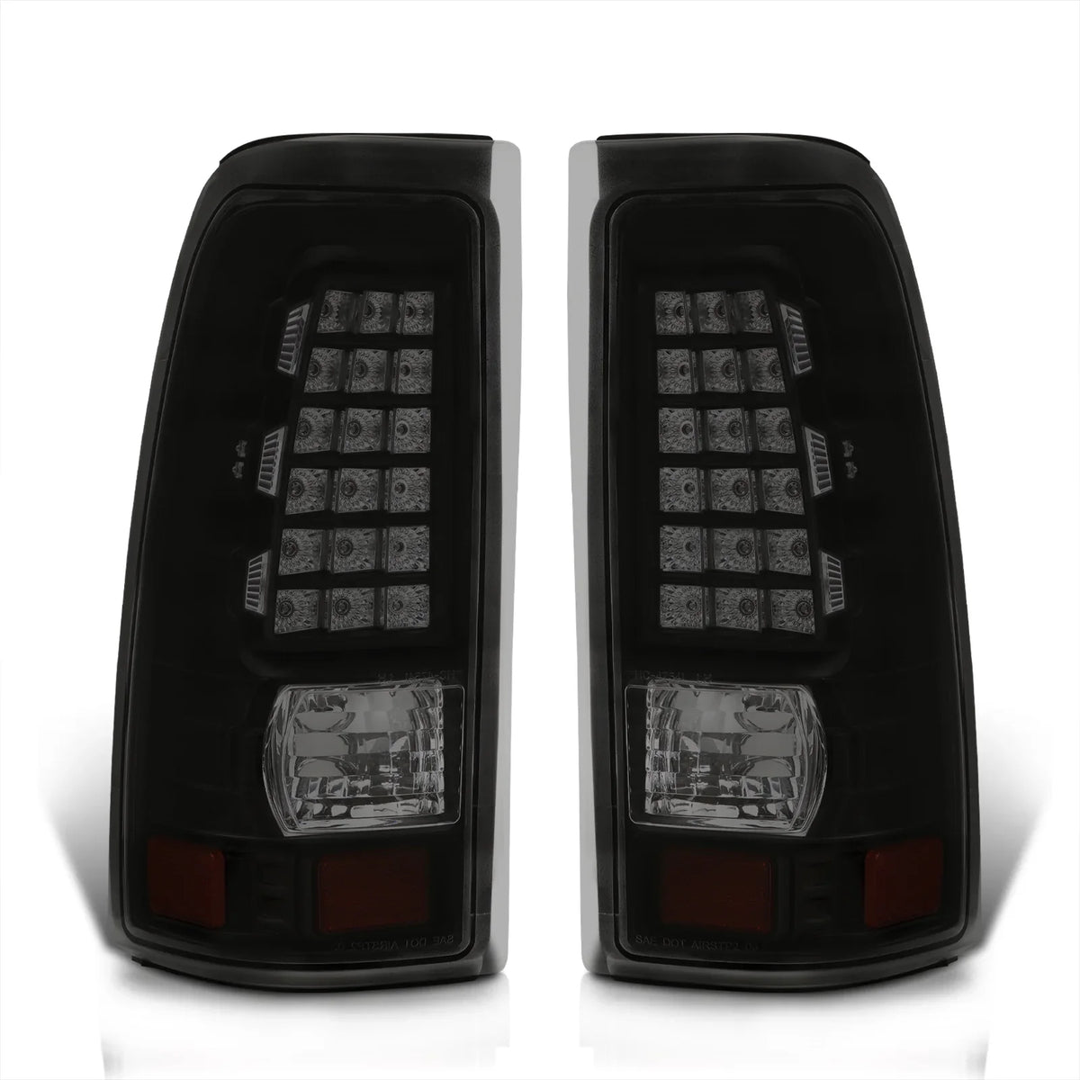 Lights Tail Silverado Compatible/Replacement Housing 1999 2001 Smoked Distributors Fleetside Pair GMC Signal Black 2006 2000 Lamps For Driving Sierra 2005 AJP Stop 2003 2002 Chevy Brake Lens 2004 LED