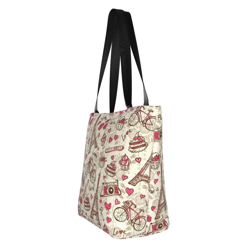 Handbags Hobos Bag,Shoulder Bag Capacity Tote Women'S Large Shopping Lukts Vintage Paris Bag