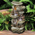 Patio 30-inch Home, Garden, Feature LED exterior with Decor liquid Cascading for Lights High liquid Deck and Fountain -