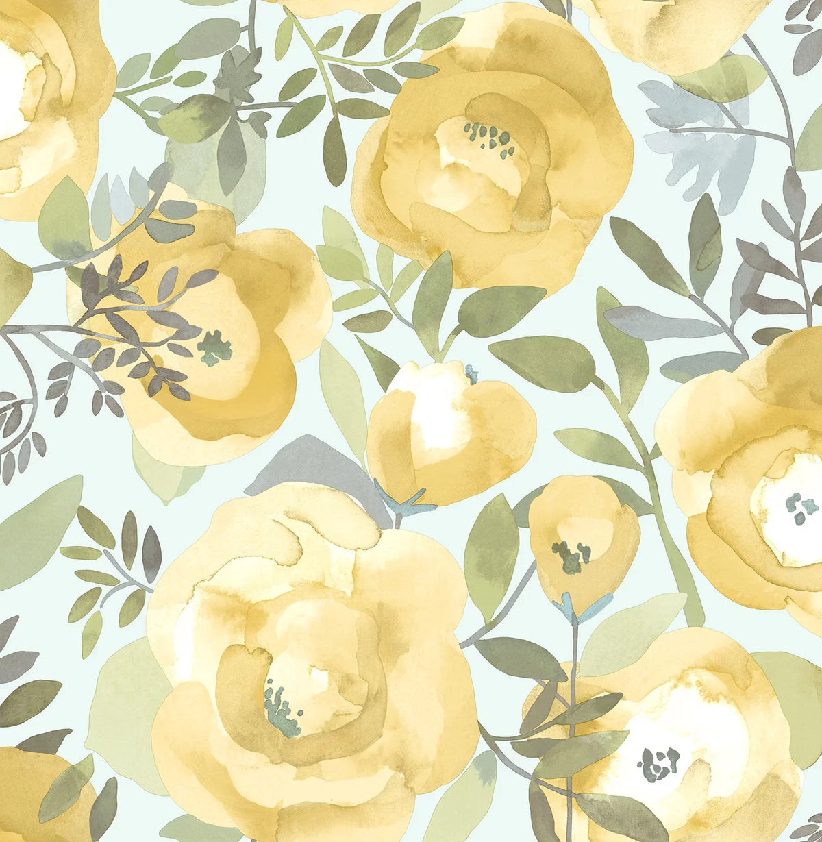 Keen ft. Yellow Peachy Wallpaper, Peel 30.75 by 20.5-in, 216-in And Stick NuWallpaper Vinyl sq.